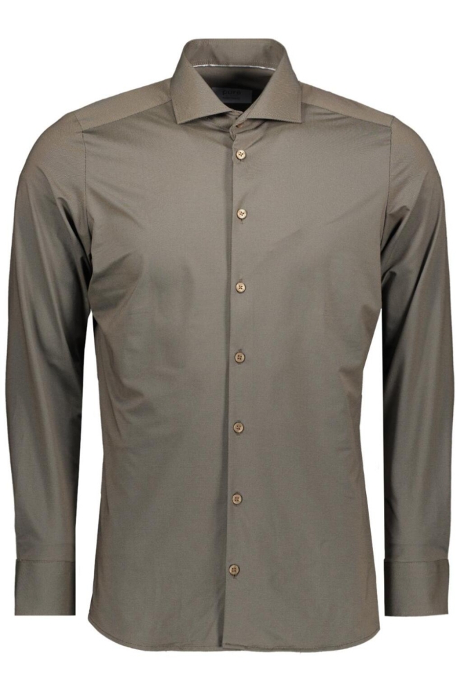 OVERHEMD E21300 21750 246 DARK BROWN UNI